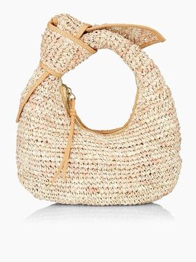 NWT Poolside Josie Knot Bag Raffia